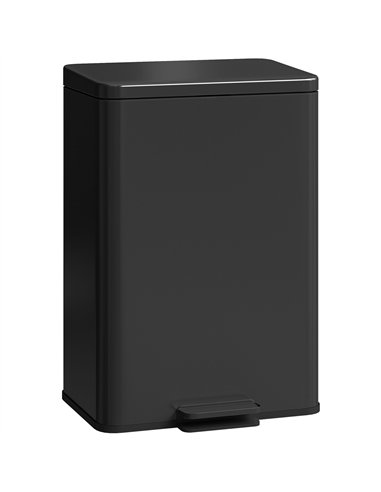 HOMCOM 20L Kitchen Bin with Soft-Close Lid and Stay-Open Function, Stainless Steel Pedal Bin with Removable Inner Bucket for Kit