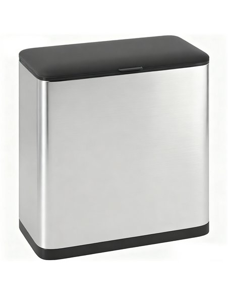 HOMCOM 8L Hanging Kitchen Bin, Rubbish bin with Lid and Removable Inner Bucket for Under Cabinet Door, Under Sink, Office