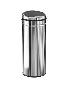 HOMCOM 50L Stainless Steel Sensor Bin - Silver Tone