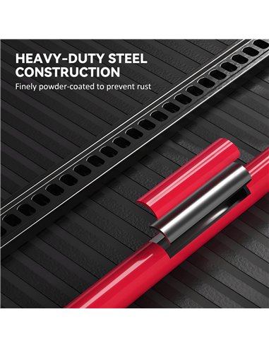 HOMCOM 3 Tonne Farm Jack, 33" High Lift Jack for 4x4 Tractors Trucks Agricultural Lifting, Red