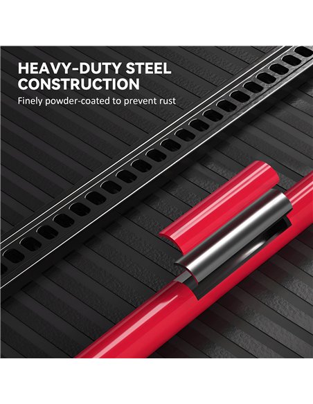 HOMCOM 3 Tonne Farm Jack, 33" High Lift Jack for 4x4 Tractors Trucks Agricultural Lifting, Red