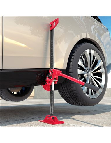HOMCOM 3 Tonne Farm Jack, 33" High Lift Jack for 4x4 Tractors Trucks Agricultural Lifting, Red