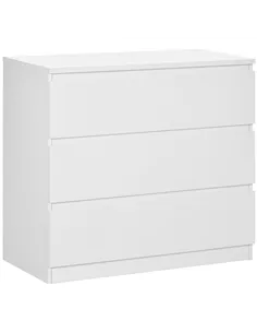 HOMCOM Chest of Three Drawers - White
