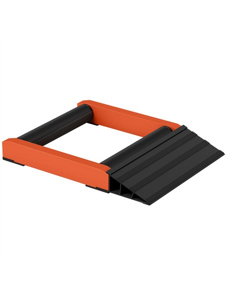 HOMCOM Motorcycle Wheel Cleaning Roller Stand with Aluminium Alloy Frame and Rollers, Motorcycle Maintenance Stand for Tyre Clea