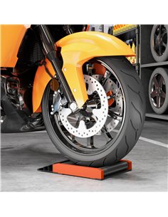 HOMCOM Motorcycle Wheel Cleaning Roller Stand with Aluminium Alloy Frame and Rollers, Motorcycle Maintenance Stand for Tyre Clea 2