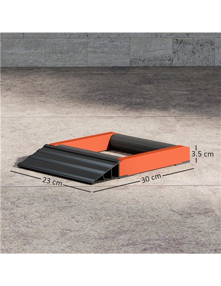 HOMCOM Motorcycle Wheel Cleaning Roller Stand with Aluminium Alloy Frame and Rollers, Motorcycle Maintenance Stand for Tyre Clea