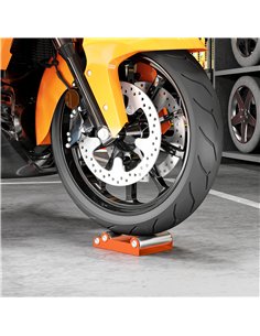 HOMCOM Motorcycle Wheel Cleaning Roller Stand with Steel Frame, Aluminium Rollers, Motorcycle Maintenance Stand for Tyre Cleanin 2