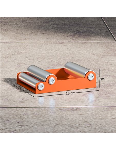 HOMCOM Motorcycle Wheel Cleaning Roller Stand with Steel Frame, Aluminium Rollers, Motorcycle Maintenance Stand for Tyre Cleanin