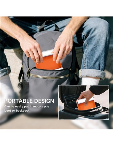 HOMCOM Motorcycle Wheel Cleaning Roller Stand with Steel Frame, Aluminium Rollers, Motorcycle Maintenance Stand for Tyre Cleanin