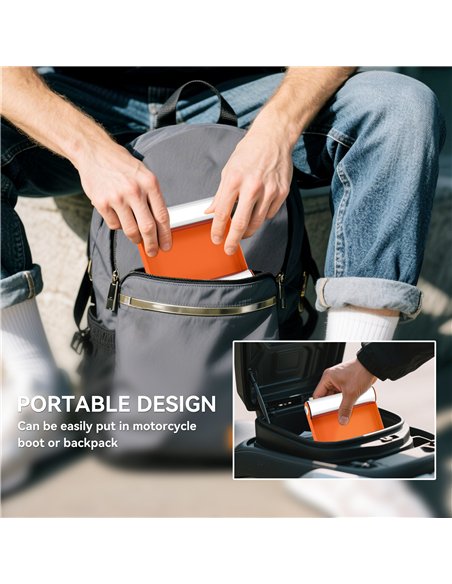 HOMCOM Motorcycle Wheel Cleaning Roller Stand with Steel Frame, Aluminium Rollers, Motorcycle Maintenance Stand for Tyre Cleanin