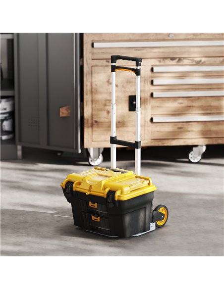 HOMCOM Folding Sack Truck, 70kg Lightweight Hand Truck with Wheels, Foldable Trolley Cart with Telescoping Handle for Warehouse,