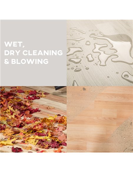 HOMCOM Wet and Dry Vacuum Cleaner, 1200W 20L Wet & Dry Vacuum Cleaner w/ Blower, Triple Filters for Workshop, Home, Carpet