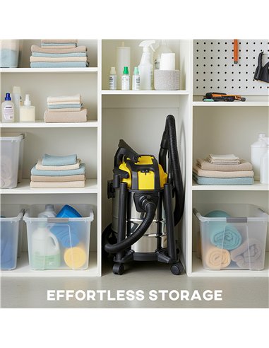 HOMCOM Wet and Dry Vacuum Cleaner, 1200W 20L Wet & Dry Vacuum Cleaner w/ Blower, Triple Filters for Workshop, Home, Carpet