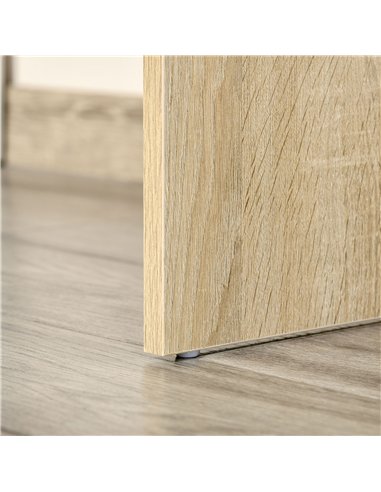 HOMCOM L-Shaped Desk, Corner Computer Desk with Storage Drawer, Adjustable Shelf, Cabinet for Home Office and Study, 120 x 92 x 