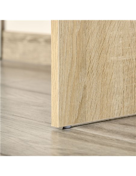 HOMCOM L-Shaped Desk, Corner Computer Desk with Storage Drawer, Adjustable Shelf, Cabinet for Home Office and Study, 120 x 92 x 