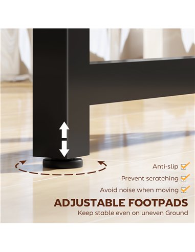 HOMCOM L Shaped Desk, Corner Computer Desk with Bookshelf for Home Office, Study Room, Workstation, 120 x 73.2 x 75cm, Rustic Br