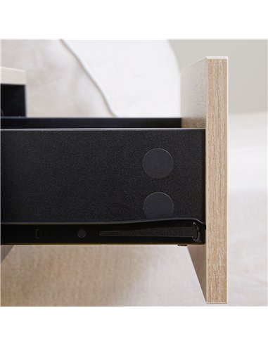 HOMCOM Floating Bedside Table Set of 2, Wall Mounted Bedside Cabinet with Drawer and Open Shelf, Modern Nightstand for Bedroom, 