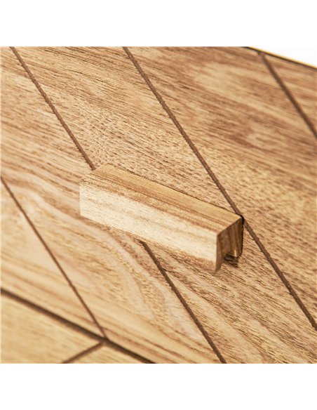 HOMCOM Bedside Table Set of 2, Modern Bedside Cabinets with Drawer and Pine Wood Legs, Nightstand for Bedroom, White and Natural