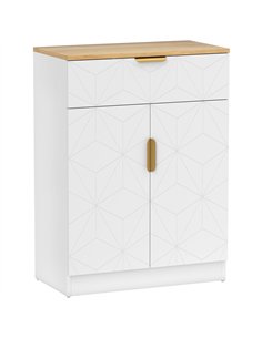 HOMCOM Sideboard Storage Cabinet, Modern Storage Cupboard with Drawer and Adjustable Shelf for Living Room, Kitchen, Dining Room