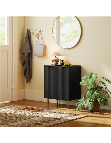 HOMCOM Adjustable Shelf Sideboard - Black