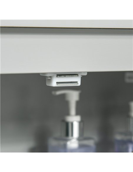 kleankin Modern Bathroom Floor Cabinet - Grey