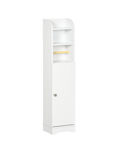 kleankin Multi-Storage Narrow Bathroom Cabinet - White