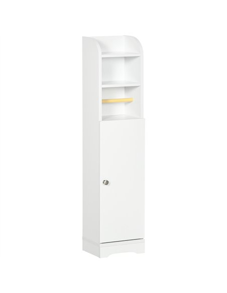 kleankin Multi-Storage Narrow Bathroom Cabinet - White