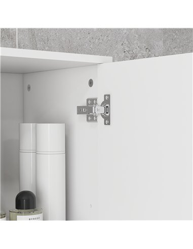 kleankin 71" Tall Slim Bathroom Storage Cabinet, Tall Narrow Cupboard with Drawer, Open Shelves, 2 Doors Cabinets and Adjustable