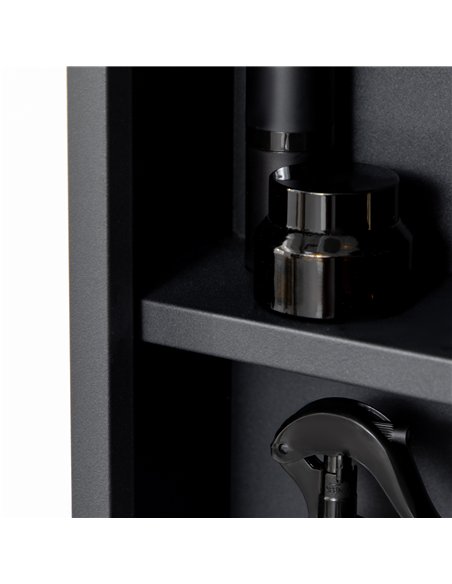 kleankin Bathroom Cabinet with Mirror, Wall Mounted Bathroom Mirror Cabinet with Storage Shelves, 40 x 12 x 60 cm, Black