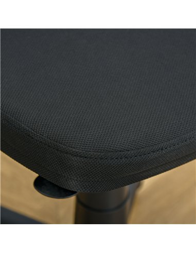 Vinsetto Small Office Chair without Arms, Ergonomic Swivel Mesh Desk Chair with Curved Back and Wheels, Height Adjustable, for H