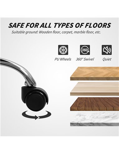 Vinsetto Linen-Look Swivel Office Chair - Black