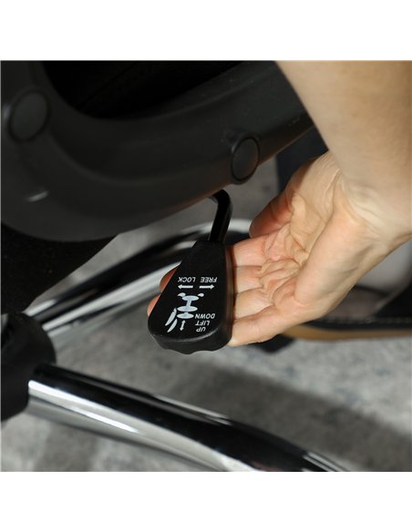 Vinsetto Linen-Look Swivel Office Chair - Black