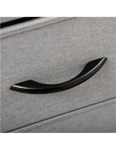 HOMCOM Fabric Chest of Drawers, Industrial Bedroom Dresser with 5 Fabric Drawers, Steel Frame and Wooden Top for Nursery, Living