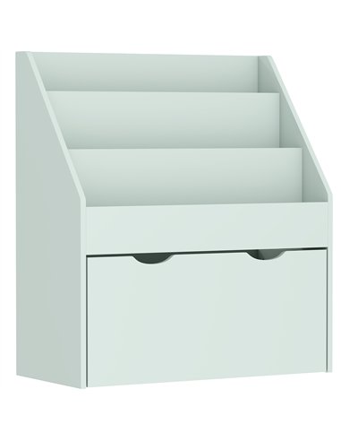 AIYAPLAY Bookcase for Kids with Shelves, Drawer, Bookcase for Bedroom, Playroom, Green