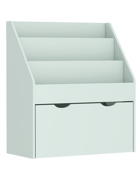 AIYAPLAY Bookcase for Kids with Shelves, Drawer, Bookcase for Bedroom, Playroom, Green