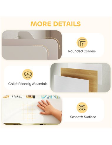 AIYAPLAY Toy Storage Unit, 3-Tier Toy Organiser Shelf with 6 Removable Storage Bins for Bedroom, Nursery, Multicoloured