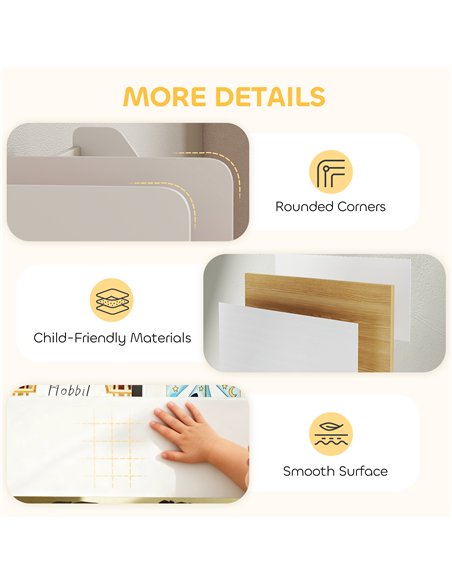 AIYAPLAY Toy Storage Unit, 3-Tier Toy Organiser Shelf with 6 Removable Storage Bins for Bedroom, Nursery, Multicoloured