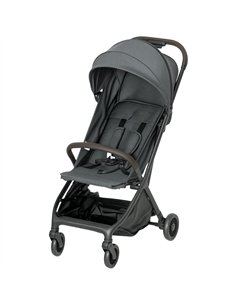 AIYAPLAY Foldable Baby Stroller with Adjustable Seat, 5-Point Harness, Canopy, Basket, 6.3kg Lightweight & Compact, Dark Grey
