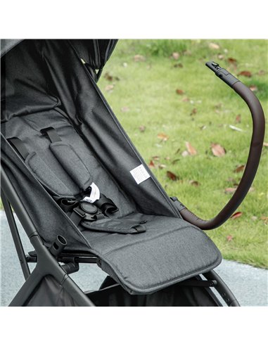 AIYAPLAY Foldable Baby Stroller with Adjustable Seat, 5-Point Harness, Canopy, Basket, 6.3kg Lightweight & Compact, Dark Grey