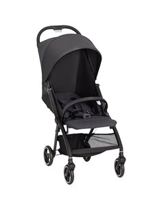 AIYAPLAY Travel Stroller, Lightweight Pushchair, Compact Buggy with Canopy, Basket and Multi-Position Recline, Dark Grey