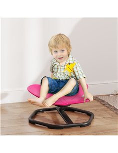 AIYAPLAY Butterfly-Shaped-kids Swivel Chair, Sensory Spinning Chair for Balance, Coordination Training, Pink 2