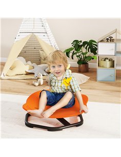 AIYAPLAY Planet-Shaped-kids Swivel Chair, Sensory Spinning Chair for Balance, Coordination Training, Orange 2