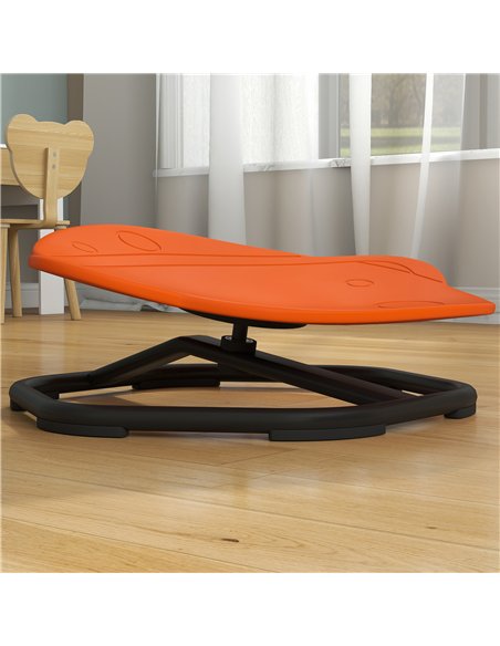 AIYAPLAY Planet-Shaped-kids Swivel Chair, Sensory Spinning Chair for Balance, Coordination Training, Orange