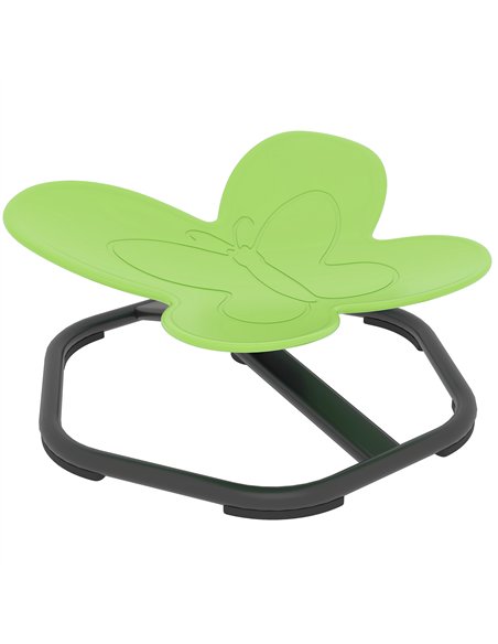 AIYAPLAY Butterfly-Shaped Kids Swivel Chair, Sensory Spinning Chair for Balance and Coordination Training, Green