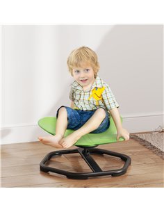 AIYAPLAY Butterfly-Shaped Kids Swivel Chair, Sensory Spinning Chair for Balance and Coordination Training, Green 2