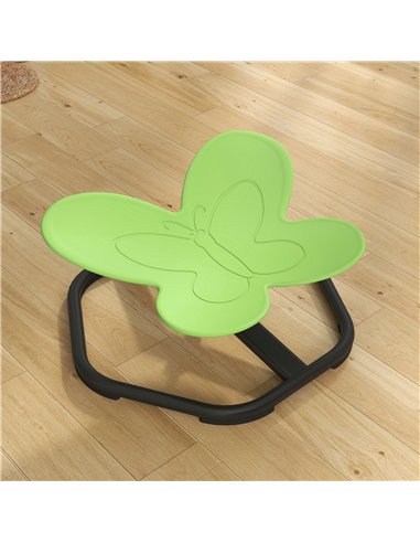 AIYAPLAY Butterfly-Shaped Kids Swivel Chair, Sensory Spinning Chair for Balance and Coordination Training, Green