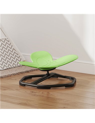 AIYAPLAY Butterfly-Shaped Kids Swivel Chair, Sensory Spinning Chair for Balance and Coordination Training, Green
