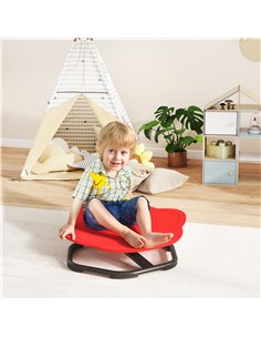 AIYAPLAY Planet-Shaped-kids Swivel Chair, Sensory Spinning Chair for Balance, Coordination Training, Red 2