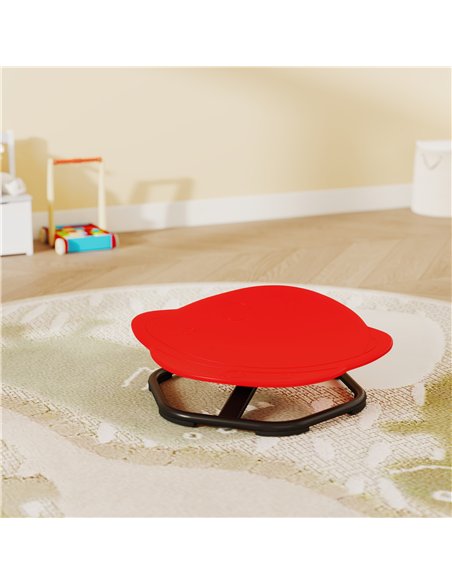 AIYAPLAY Planet-Shaped-kids Swivel Chair, Sensory Spinning Chair for Balance, Coordination Training, Red