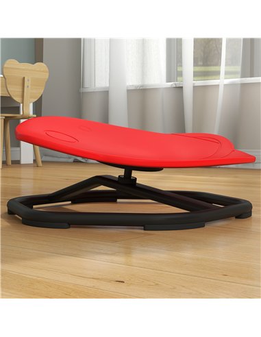 AIYAPLAY Planet-Shaped-kids Swivel Chair, Sensory Spinning Chair for Balance, Coordination Training, Red